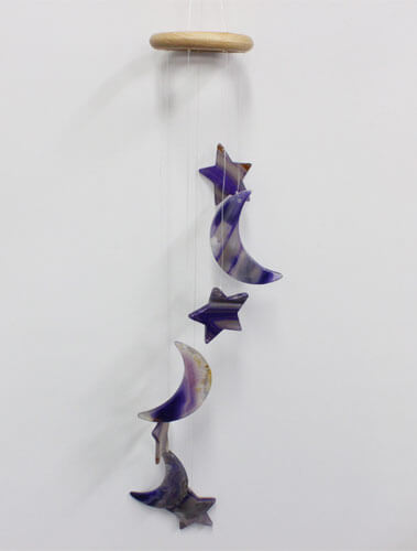 石の風鈴(紫)<br/>9k-0025